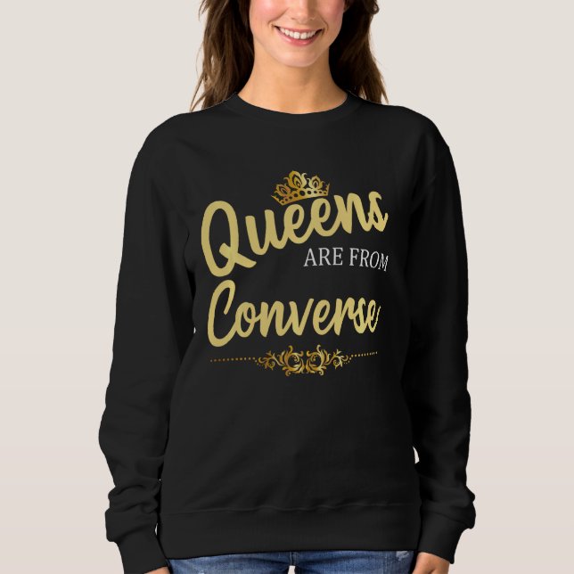 Sudadera Las Reinas Son Del Contrario Tx Texas Funny Home R (Anverso)