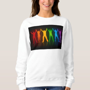 Sudadera Las seis siluetas de pie de Slipperyjoe con los br