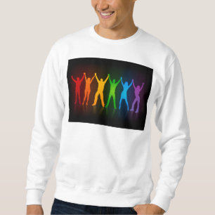 Sudadera Las seis siluetas de pie de Slipperyjoe con los br