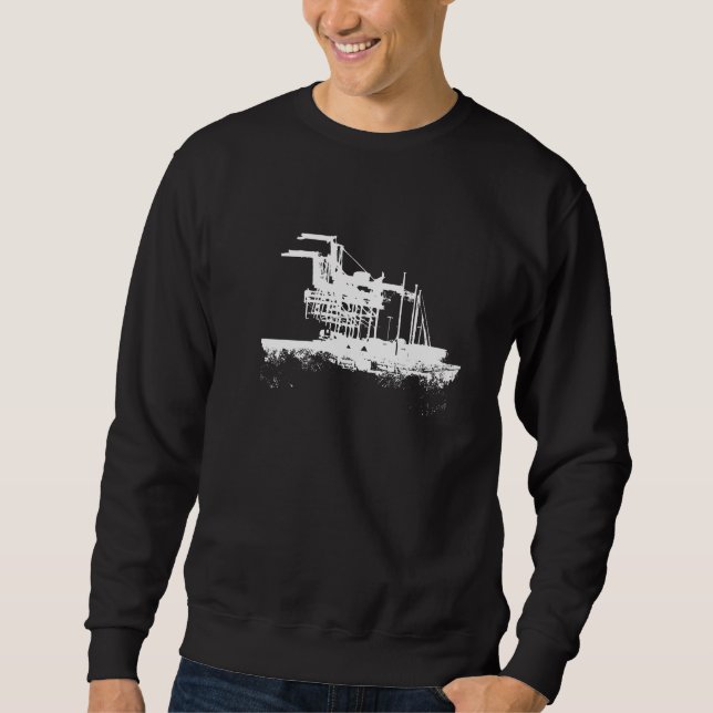 Sudadera Las señales de Oakland, puerto de Oakland Cranes, (Anverso)