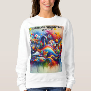 Sudadera Las sonrisas hacen que todo se sienta brillante.