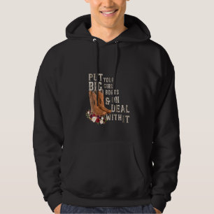 Sudadera Las Vaqueras Florales De Las Mujeres Ponen Sus Gra