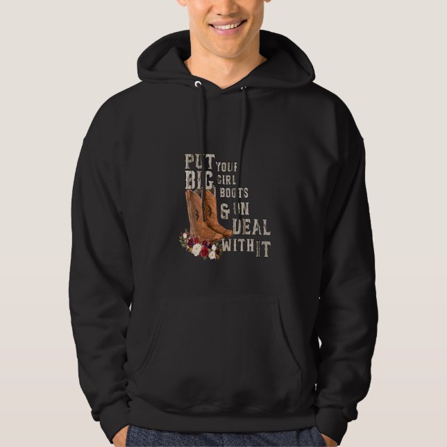 Sudadera Las Vaqueras Florales De Las Mujeres Ponen Sus Gra (Anverso)