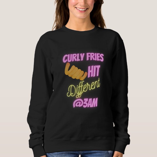 Sudadera Late night snack Fries Fast food (Anverso)