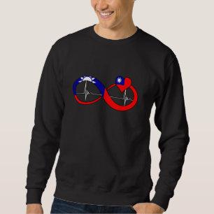 Sudadera Latido de corazón de Taiwán Pulso de EKG Infinito 