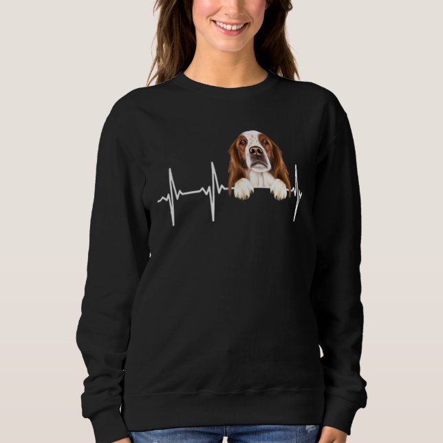 Sudadera Latido del Corazón del Perro para el Setter Irland (Anverso)
