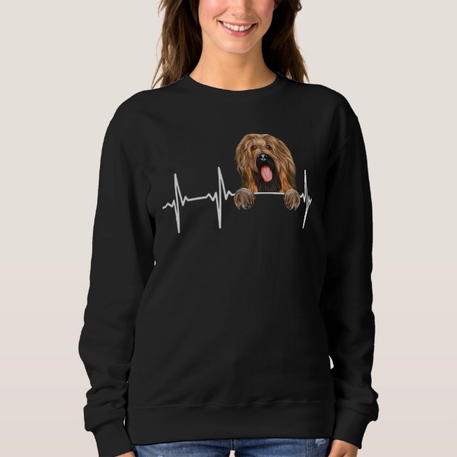 Sudadera Latido del Corazón para Briard (Anverso)