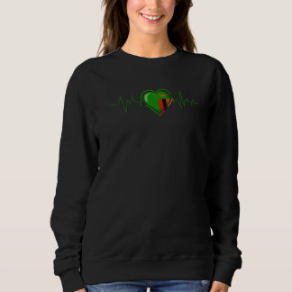 Sudadera Latido zambiano bandera de Zambia hombres mujeres 