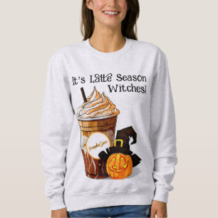 Sudadera Latte de especias de calabaza   Bruja   Mujeres   