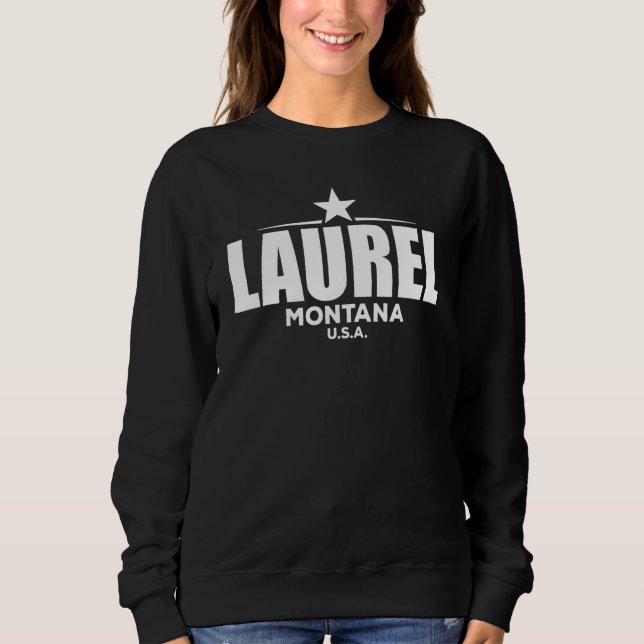 Sudadera Laurel Montana Retro Vintage (Anverso)