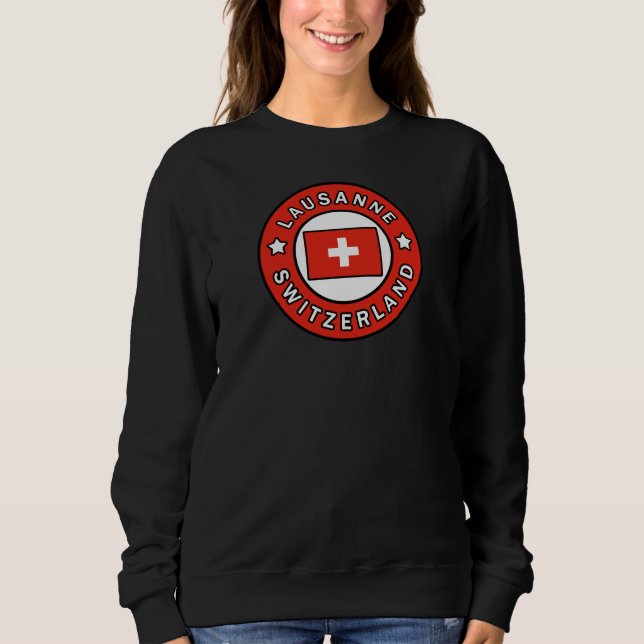 Sudadera Lausanne Suiza (Anverso)