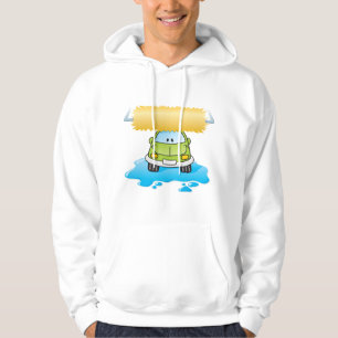 Sudadera Lavado de coche de dibujos animados verde coche fe