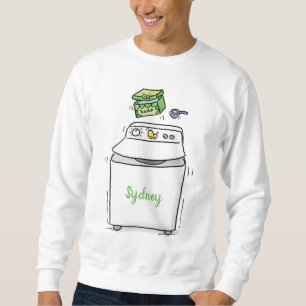Sudadera Lavadora de lavadora, lavadora, lavadora, ilustrac