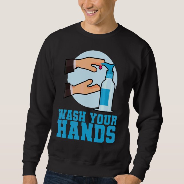 Sudadera Lávate las manos (Anverso)