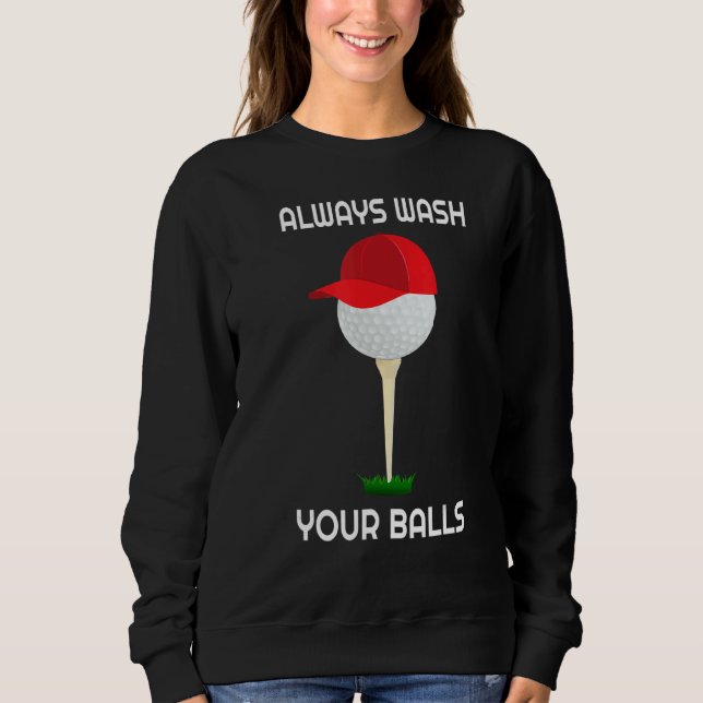 Sudadera Lávese Siempre Las Bolas De Golf Apparthi Golf Bal (Anverso)