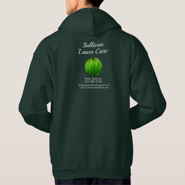 Sudadera Lawn Care Grass Mowing Business (Reverso)