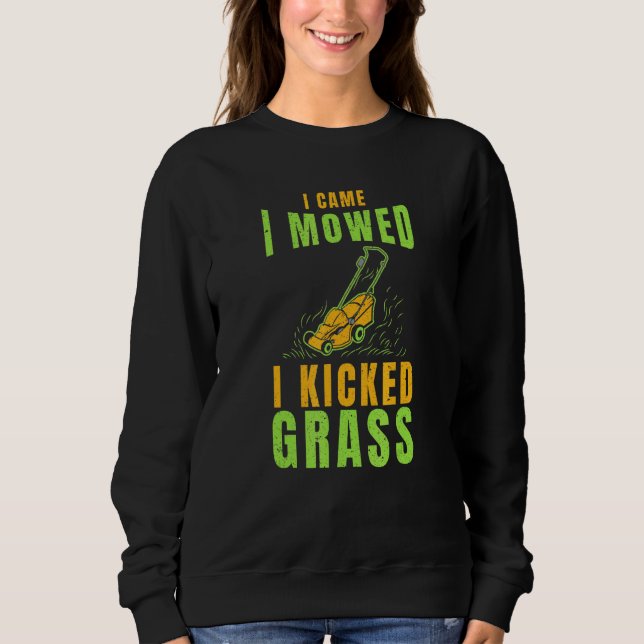 Sudadera Lawn Mower I Vino I Moward Work Lawrence Tractor (Anverso)