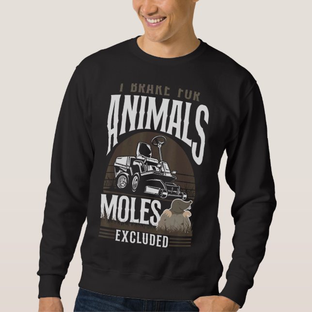 Sudadera Lawn Mower Mowing Padre Landscaper Mole Tract (Anverso)