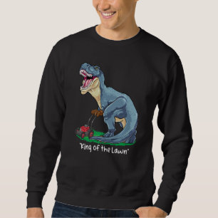 Sudadera Lawn Mower Rex Mowing Dinosaur Gardener Tractor