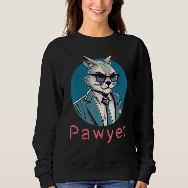 Sudadera Lawyer Cat Meme for Law School Students and Gradua (Anverso)