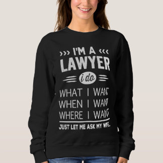 Sudadera Lawyer Husband  From Wife Present Idea  Quote