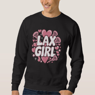 Sudadera Lax Chica Lacrosse Stick Player Mom Goalie Wife Wo