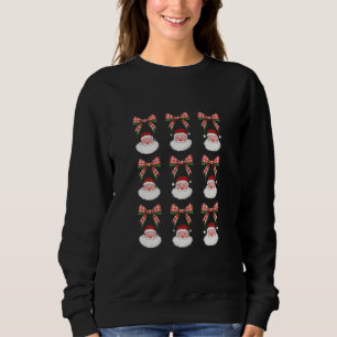 Sudadera Lazo de Coqueta de Navidad Santa Vintage Navidades