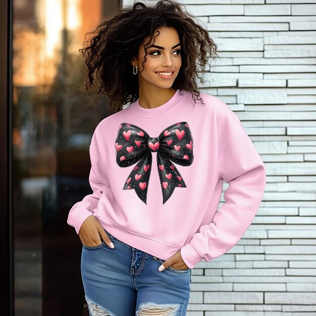 Sudadera Lazo del Día de San Valentín con Corazones (Subido por el creador)