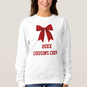 Sudadera Lazo rojo de Navidad personalizado para la diversi