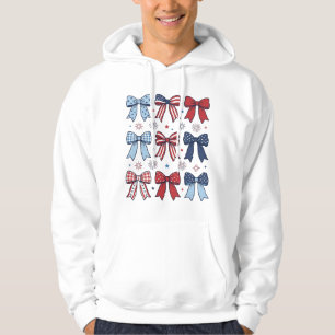 Sudadera Lazos Coquetos Patrióticos Diseño Vector Vintage_1
