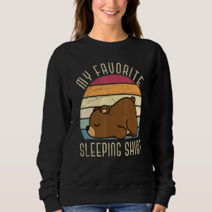 Sudadera Lazy Animal Sleepy Bear Late Riser Sleeping Forest