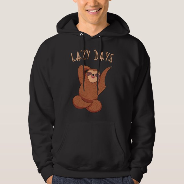 Sudadera Lazy Days Sloth (Anverso)