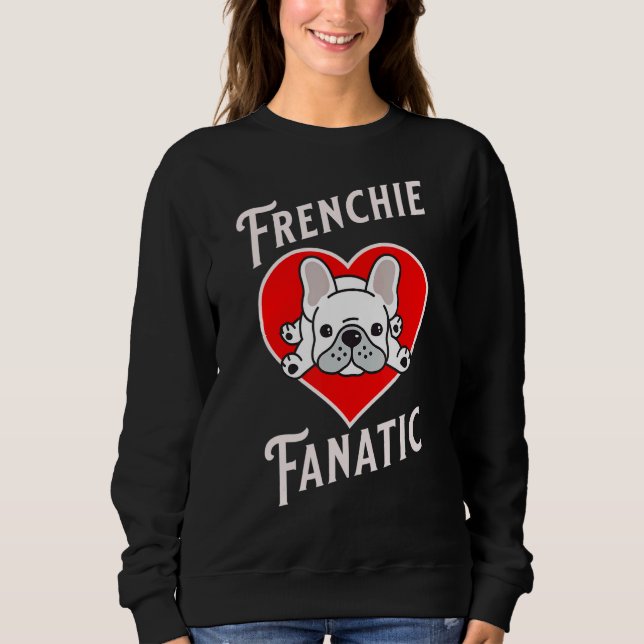 Sudadera Lazy Frenchie Bulldog Francés Ropa Corazón Frenchi (Anverso)