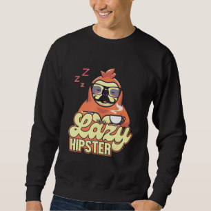 Sudadera Lazy Hipster Sloth Mustache Freethinker Urban Styl