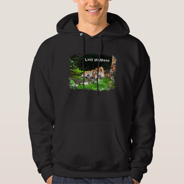 Sudadera Lazy pasa tigre siberiano (Anverso)