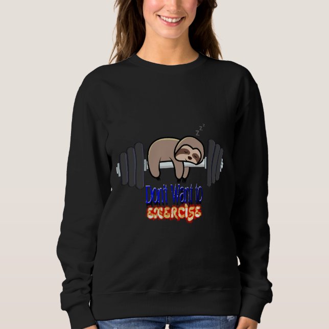 Sudadera Lazy Sloth 108 (Anverso)