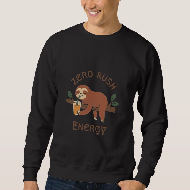 Sudadera Lazy Sloth – Funny Cute Sleepy Vibes (Anverso)