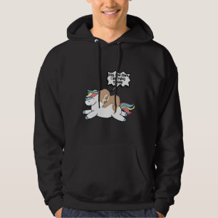 Sudadera Lazy Sloth Riding Unicorn