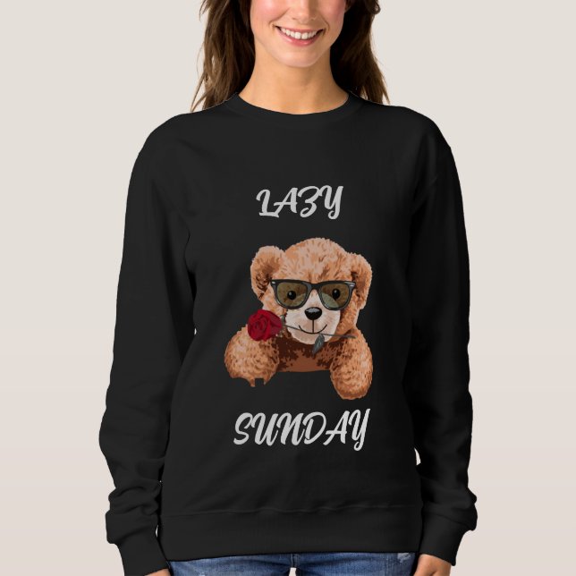 Sudadera Lazy Sunday Sunday Mood Stay Cozy Weekend Vibes Ch (Anverso)