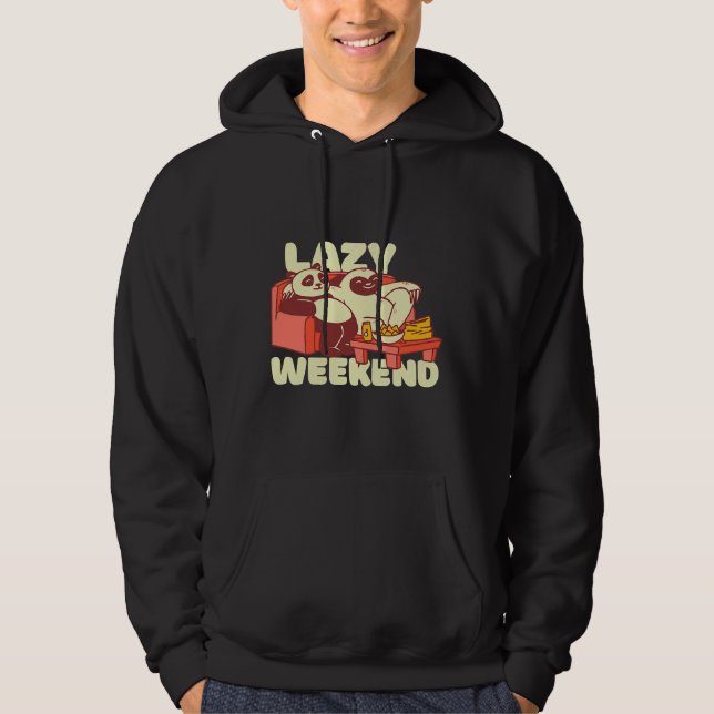 Sudadera Lazy Weekend Cute Panda Sloth (Anverso)