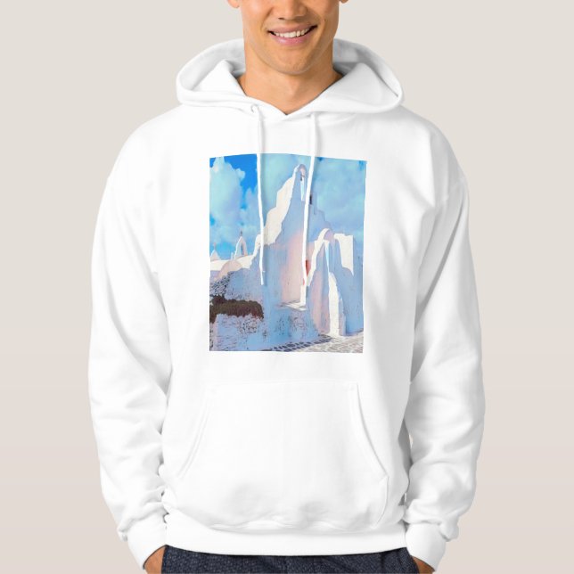 Sudadera ldp MYKONOS - iglesia característica - (Anverso)