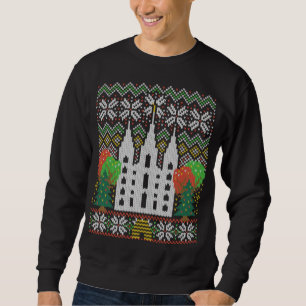 Sudadera LDS Navidades suéteres feos Temple Square Salt Lak