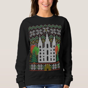 Sudadera LDS Navidades suéteres feos Temple Square Salt Lak