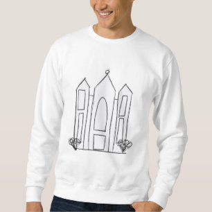 Sudadera LDS Salt Lake City Temple simple mormón moderno