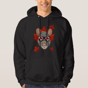 Sudadera Leaf de árbol de arce de ratón de rata canadiense