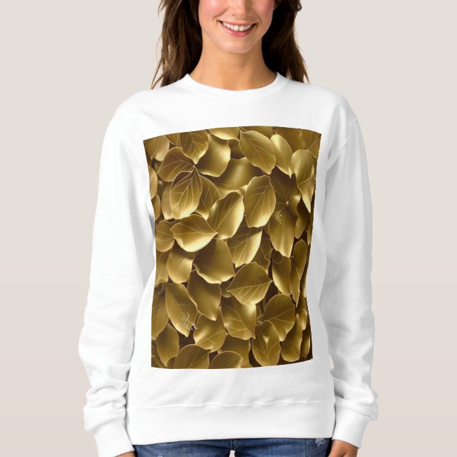 Sudadera Leaf dorado (Anverso)