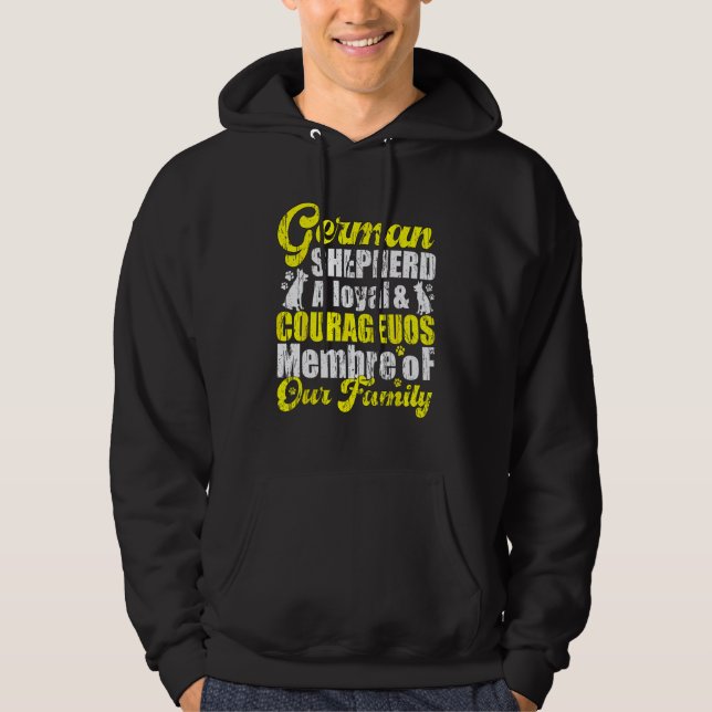 Sudadera Lealtad familiar y protector Shepherd de pastor al (Anverso)