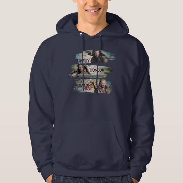 Sudadera Lealtad, Honor, Un Corazón Salvaje (Anverso)