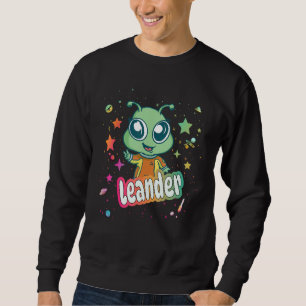 Sudadera LEANDER - Nombre de niño pequeño con un lindo extr