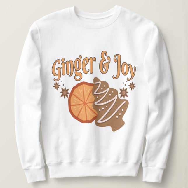 Sudadera Lebkuchenmann Ginger Joy Weihnachten (Anverso del diseño)